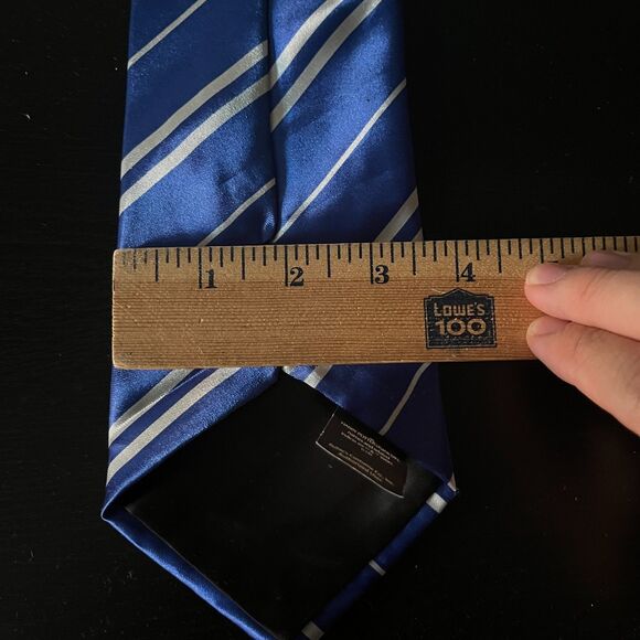 Harry Potter Ravenclaw Blue Striped Tie Adult Costume Accessory Uniform - Picture 3 of 3